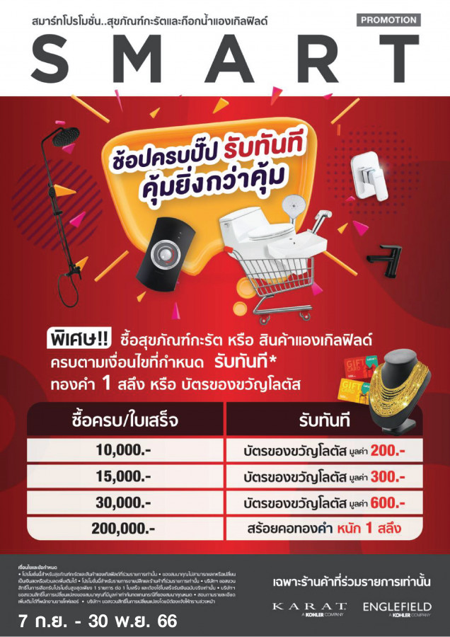 SMART PROMOTION ช้อปครบปั๊บ รับทันที คุ้มยิ่งกว่าคุ้ม