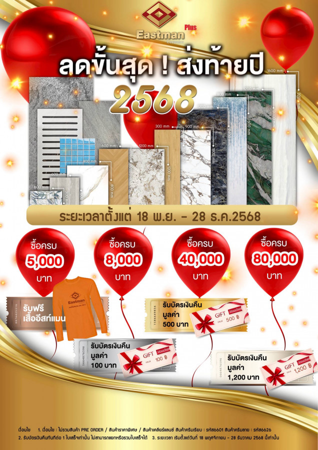 อีสท์แมน ลดขั้นสุด ส่งท้ายปี 2568